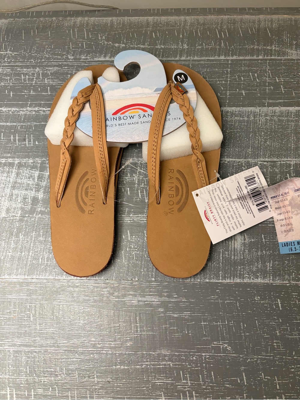 Rainbow Flip Flops -NWT